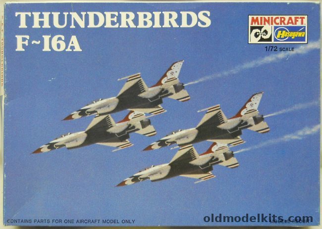Hasegawa 1/72 F-16A Fighting Falcon Thunderbirds, 1201 plastic model kit
